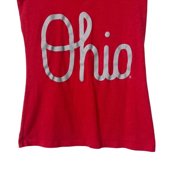 Top of The World Ohio State Buckeyes Tshirt Womens Small Red NCAA Fan Wear - Picture 4 of 6